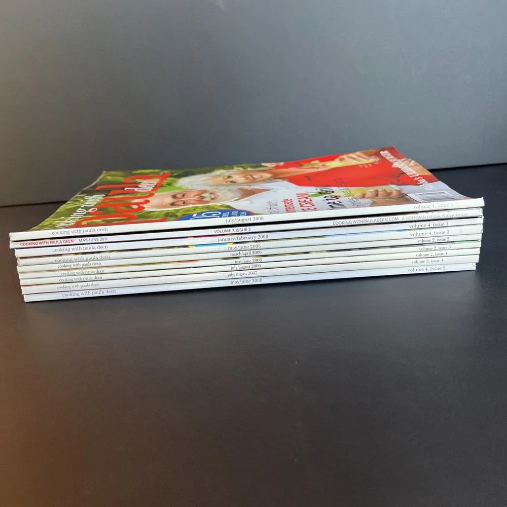 COOKING WITH PAULA DEEN Magazines Set x9 Back Issues 2006-2011 Recipes